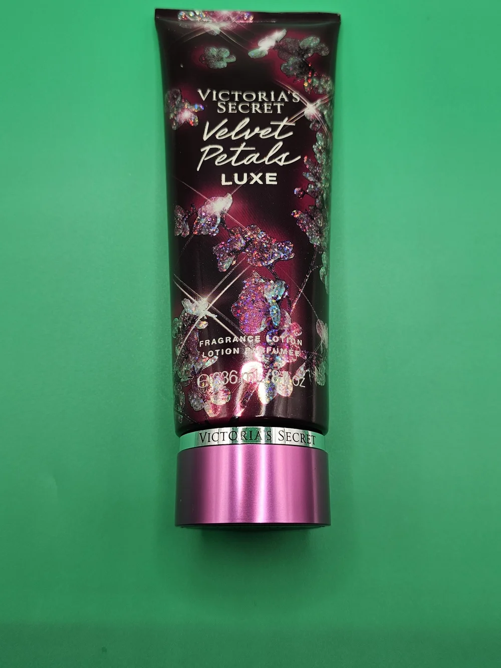 Victoria's Secret Velvet Petals Luxe Lotion - Deep Berry & Metallic Pink